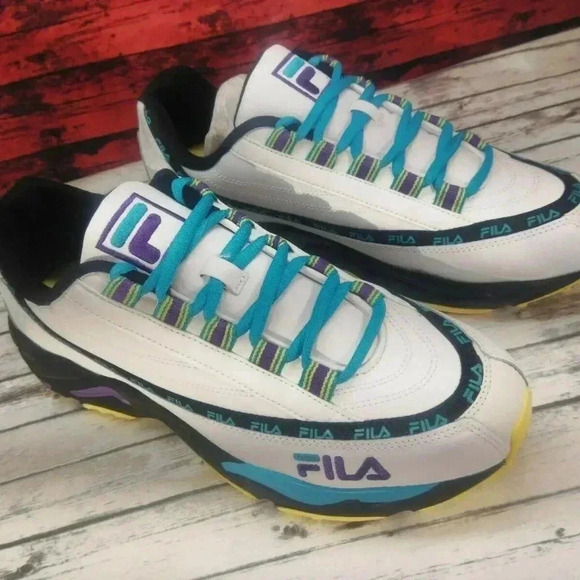 Fila Mens DRST 97 Leather Trainer Logo Sneakers Shoes sz 10.5 main image 7